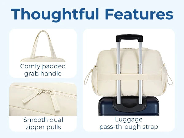 The All-Set Weekender Duffel In Beige